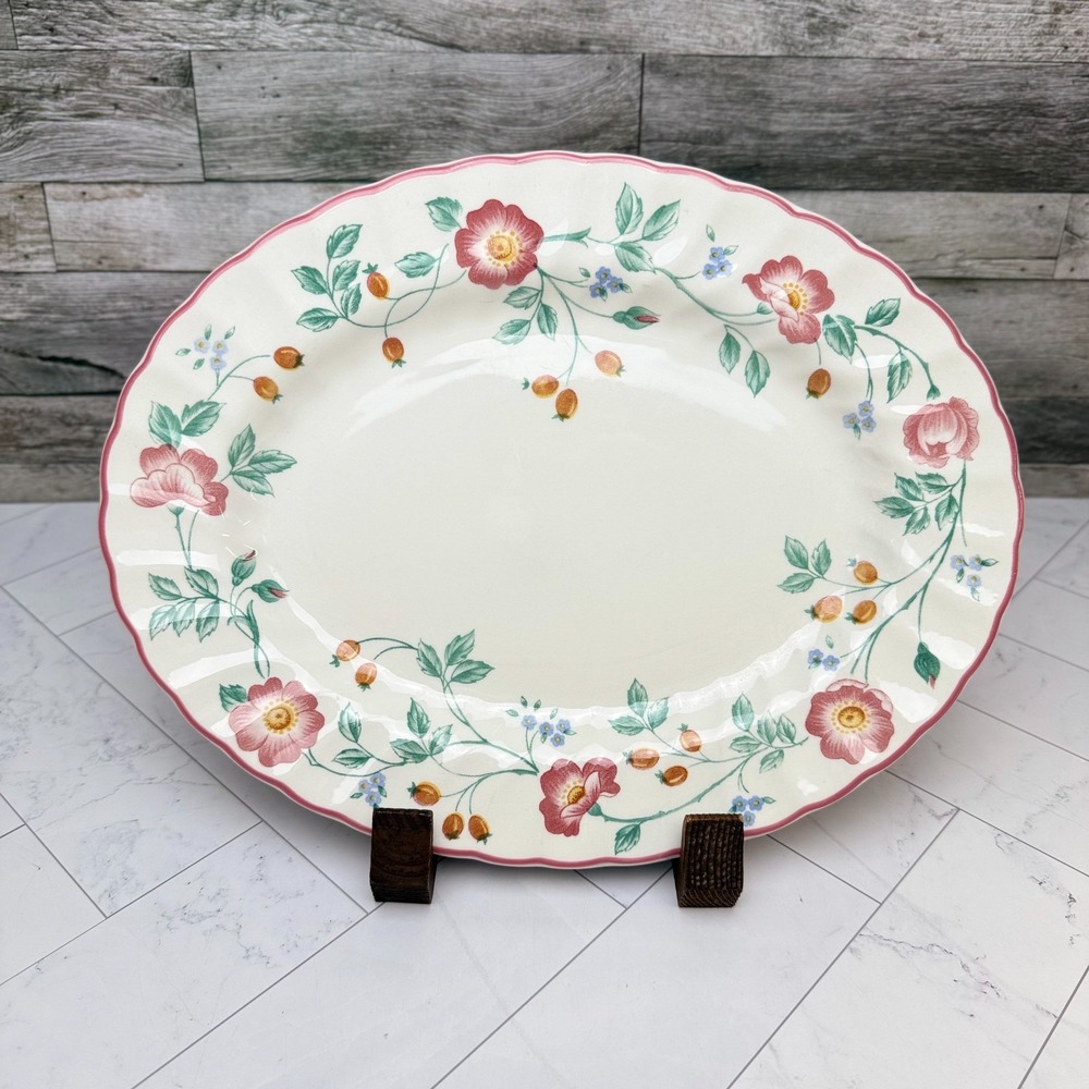 Churchill Briar Rose 12 1/4" Oval Serving Platter 1990/98